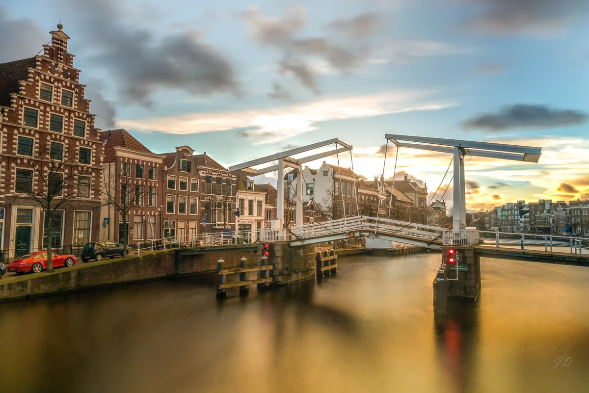 Bridge over Spaarne — Haarlem and the Spaarne
