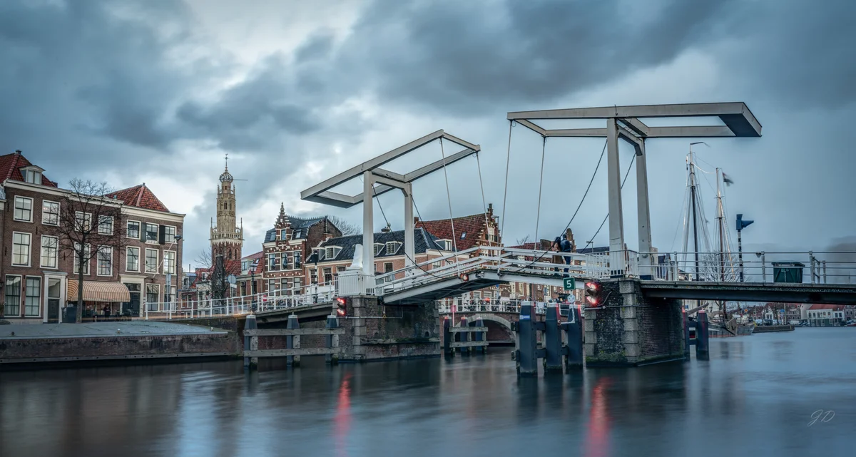 Bridge over Spaarne — Haarlem and the Spaarne