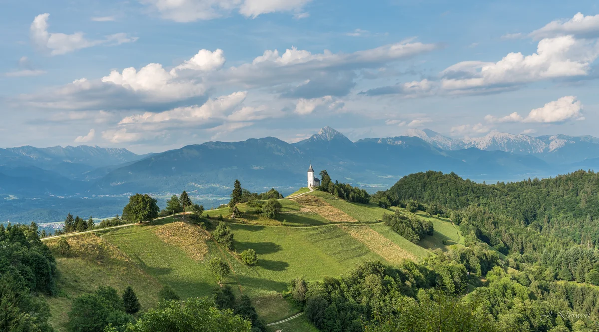 Church — Hilltop churches in the Slovenian landscape
