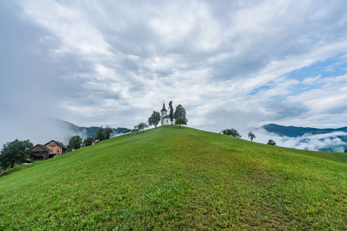 Church — Hilltop churches in the Slovenian landscape