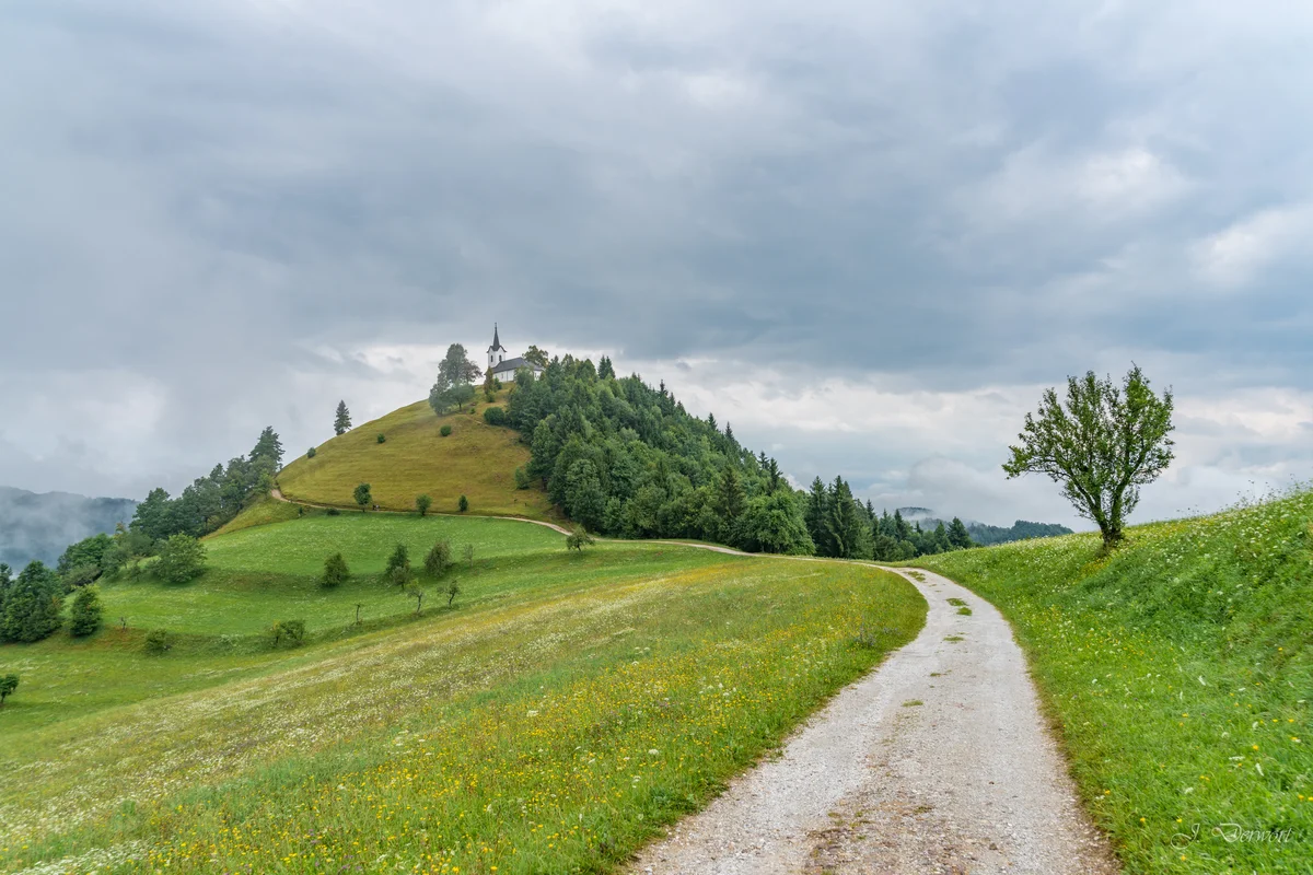 Church — Hilltop churches in the Slovenian landscape