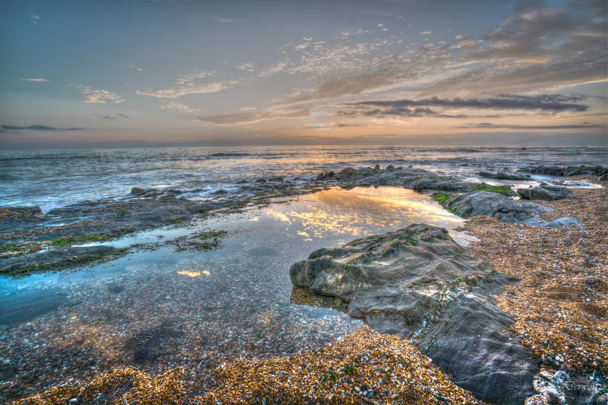 Reflections in High Dynamic Range — Northern Portugal’s Atlantic coast at sunset