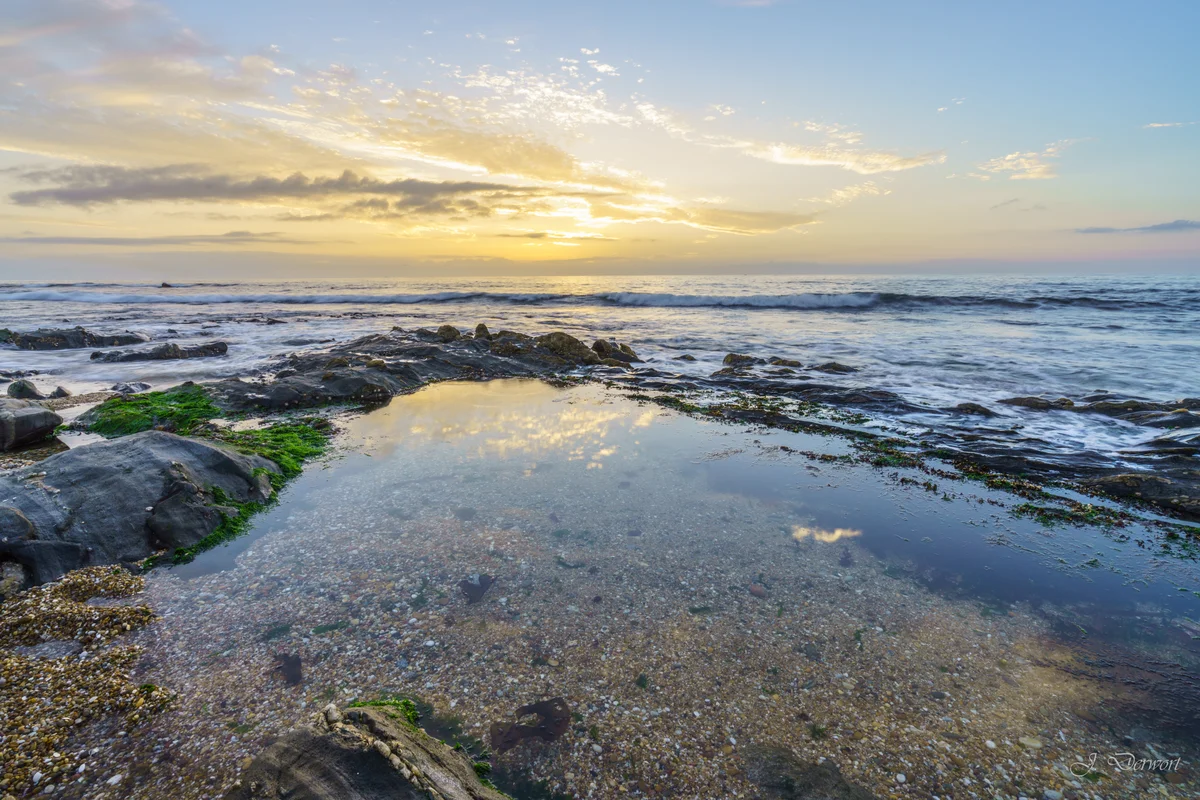 Colorful Reflections — Northern Portugal’s Atlantic coast at sunset