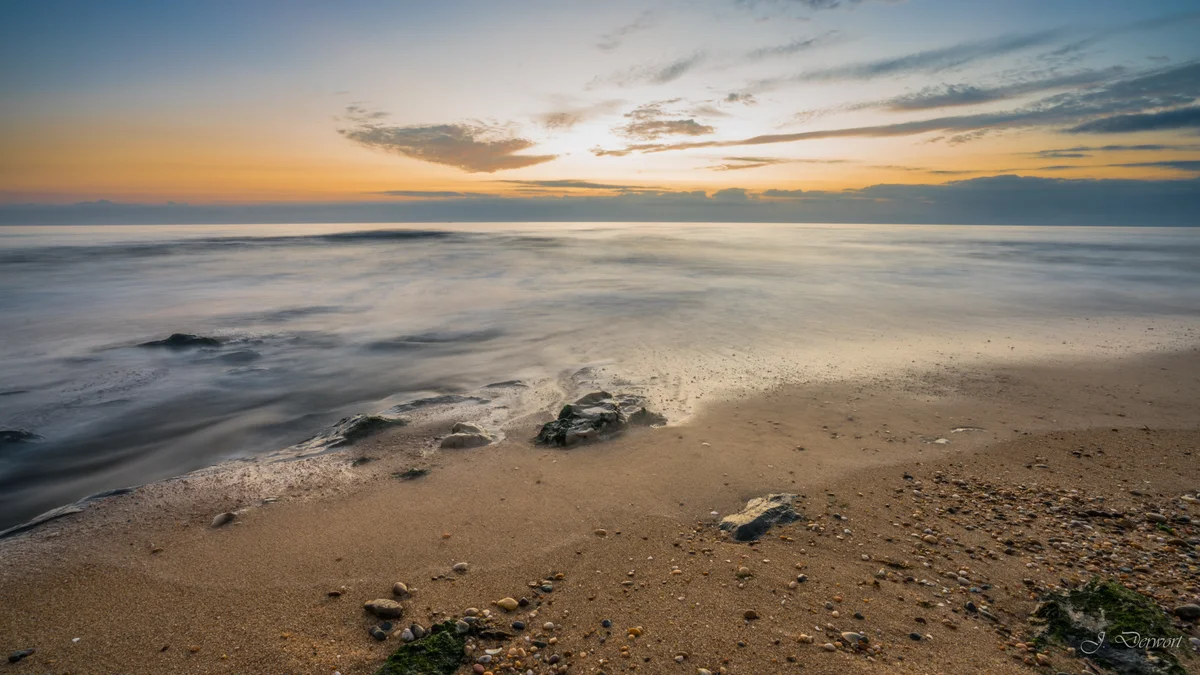 Sands of Solverde — Northern Portugal’s Atlantic coast at sunset