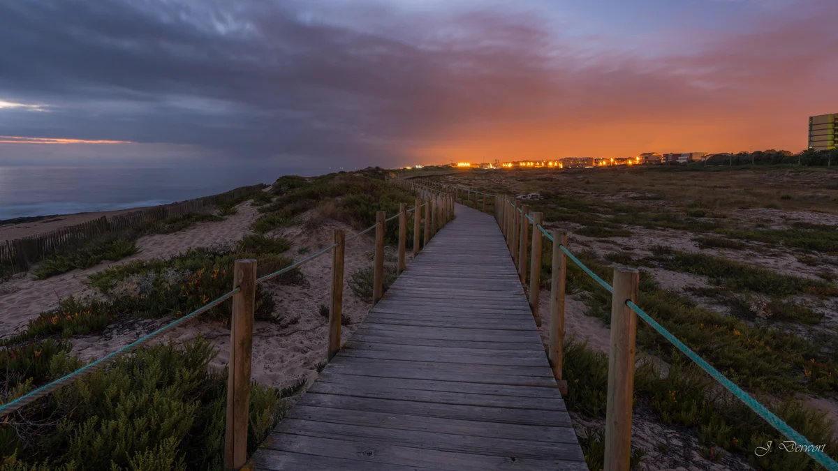 Solverde Path — Northern Portugal’s Atlantic coast at sunset