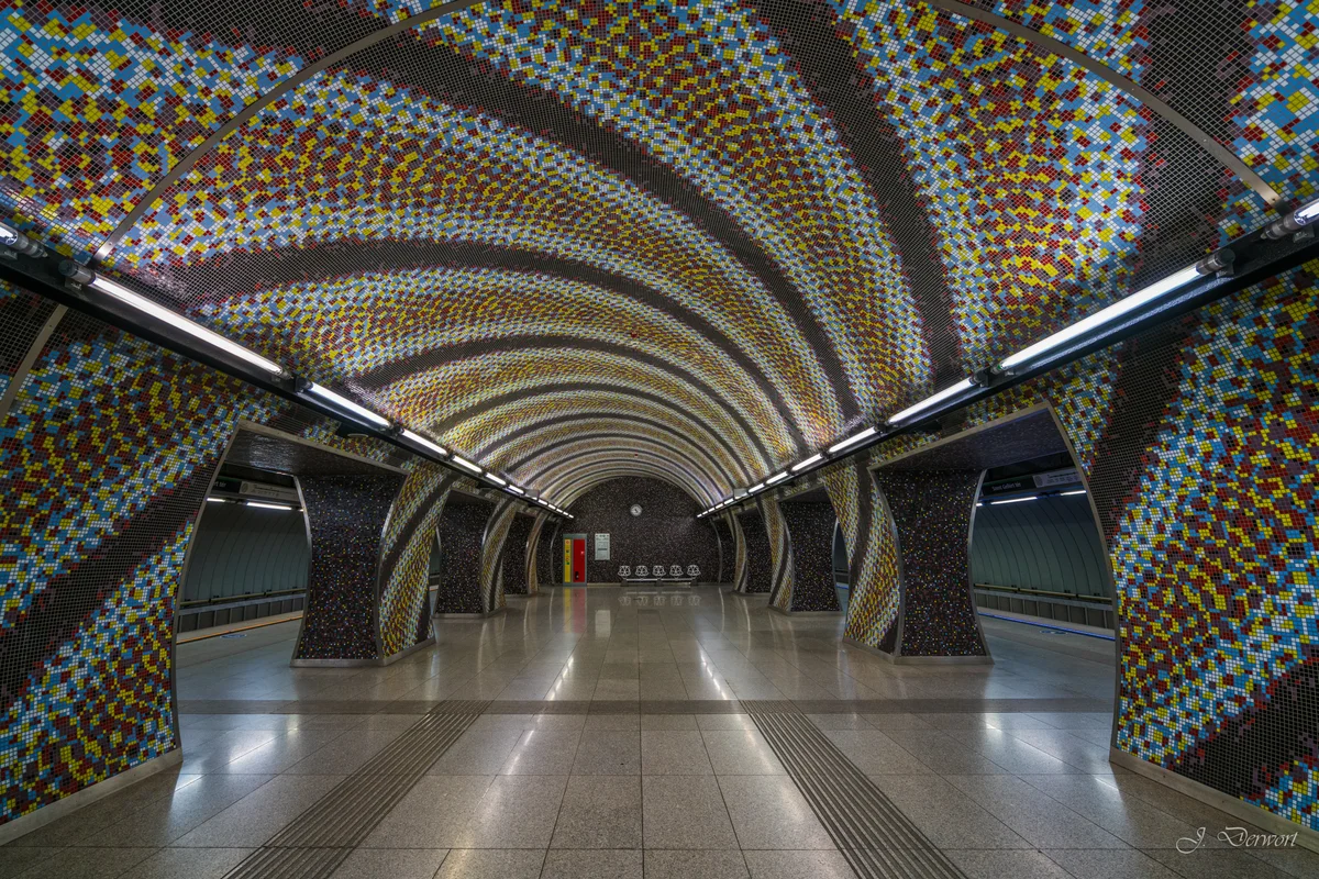 Colorful Budapest Metro — Budapest Metro